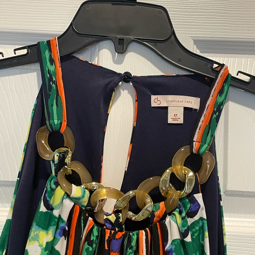 CB Established in 1962 patterned tank dress.
